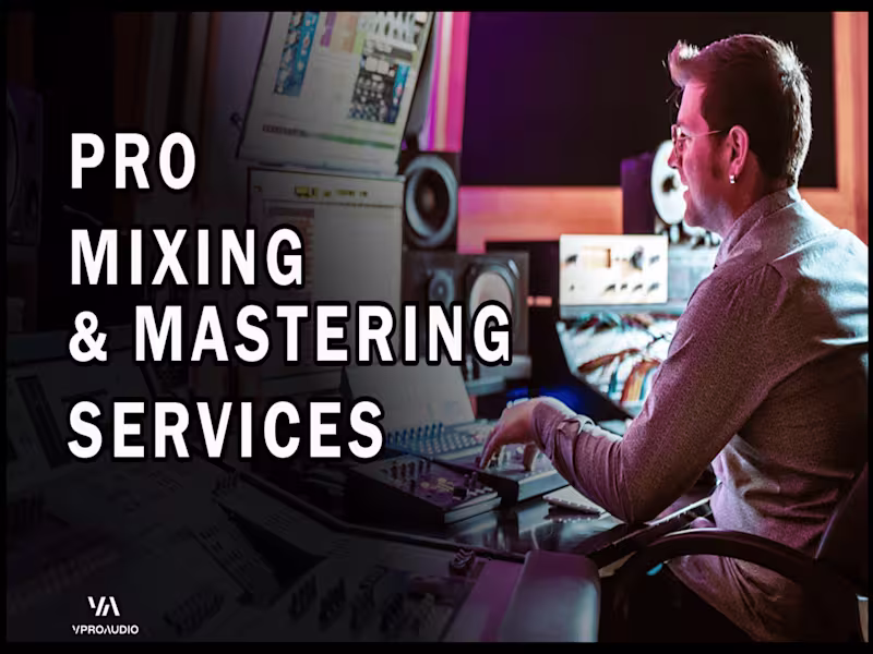 Cover image for I will mix and master your song professionally and quickly
