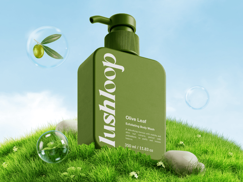 Cover image for LUSHLOOP: BRAND IDENTITY - Bottled Body Soap