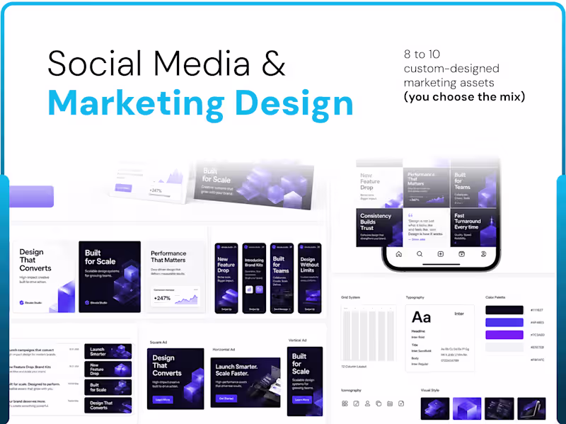 Cover image for Done-For-You Social Media & Marketing Design