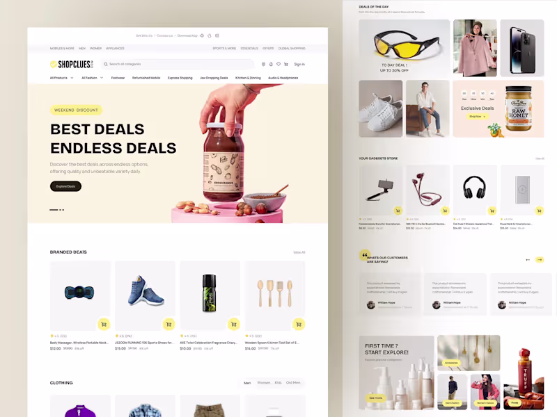 Cover image for Modern E-commerce Website UI/UX Design for Seamless Shopping