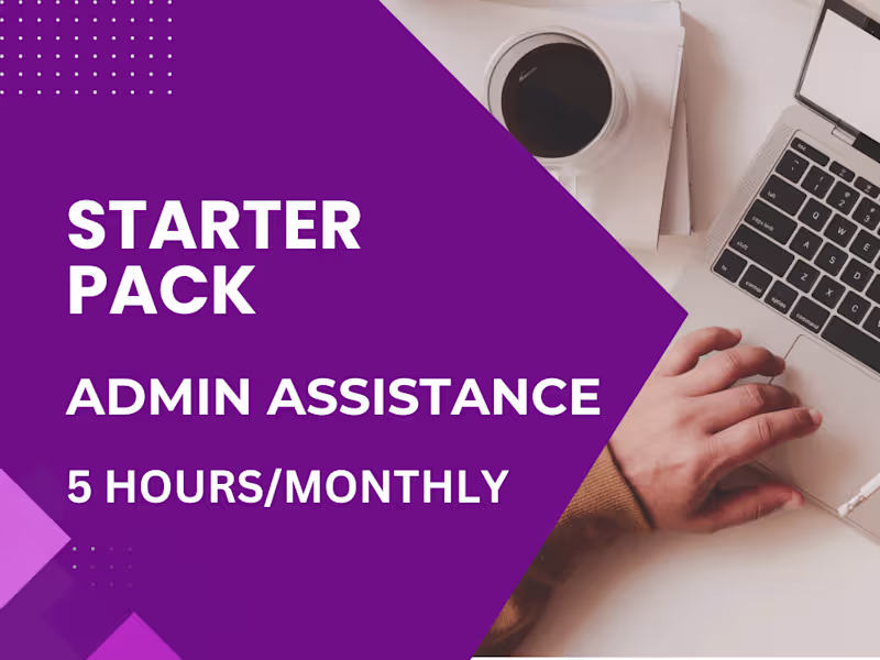 Cover image for Starter Pack: Admin Assistance (5 hours)