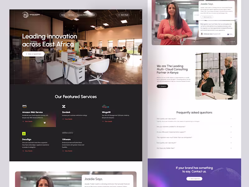 Cover image for Team11Degrees Website Redesign