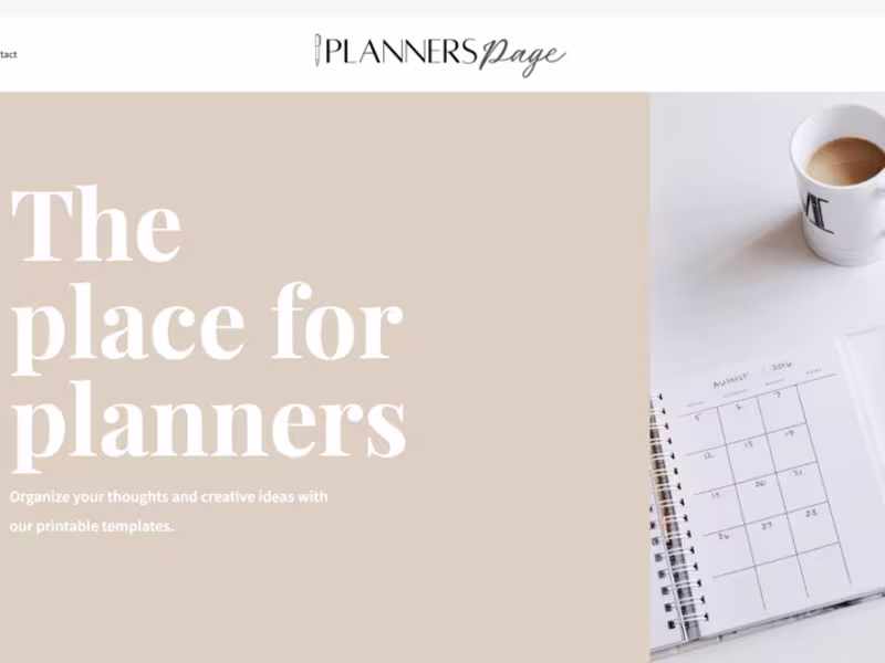 Cover image for Planners Page - Printable Planners and Templates