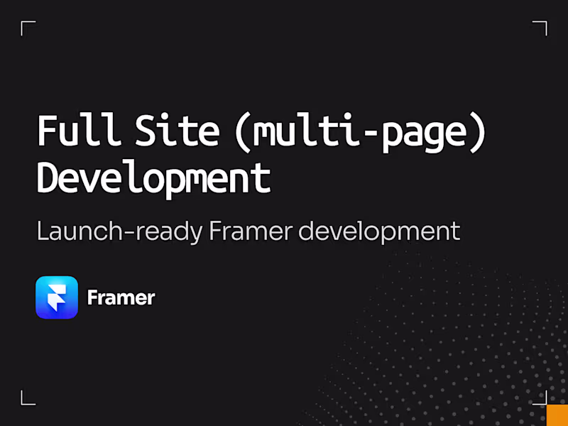 Cover image for Framer Development