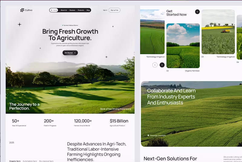 Cover image for Cultivo Landing page