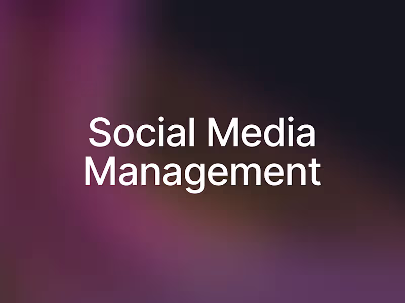 Cover image for Social Media Management