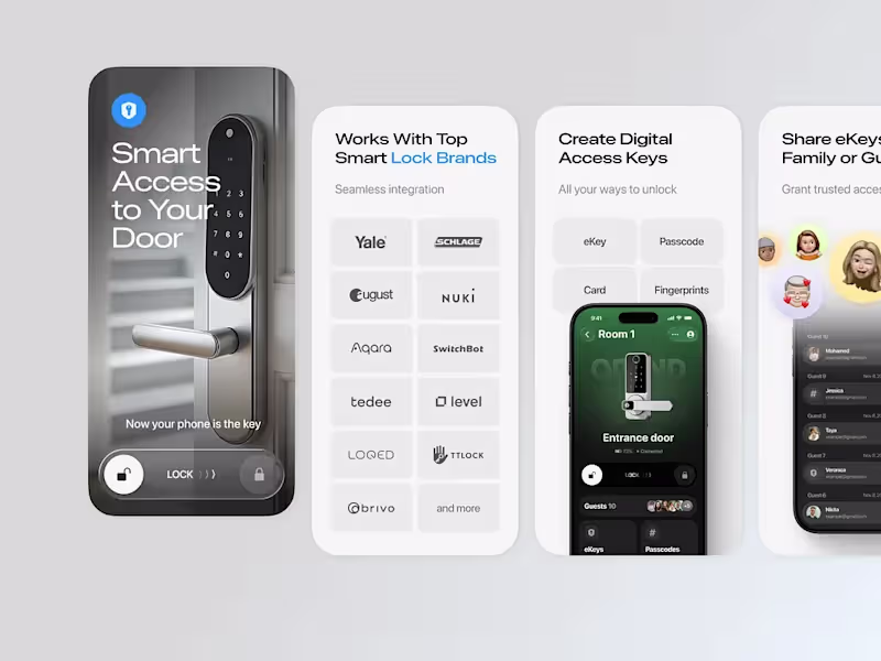 Cover image for Smart Lock App Screenshots