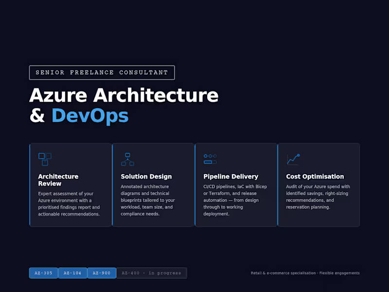 Cover image for Azure Architecture Review & DevOps Consulting
