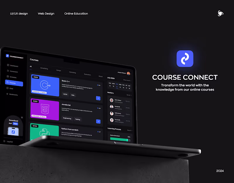 Cover image for E-learning Web App | Ronas IT