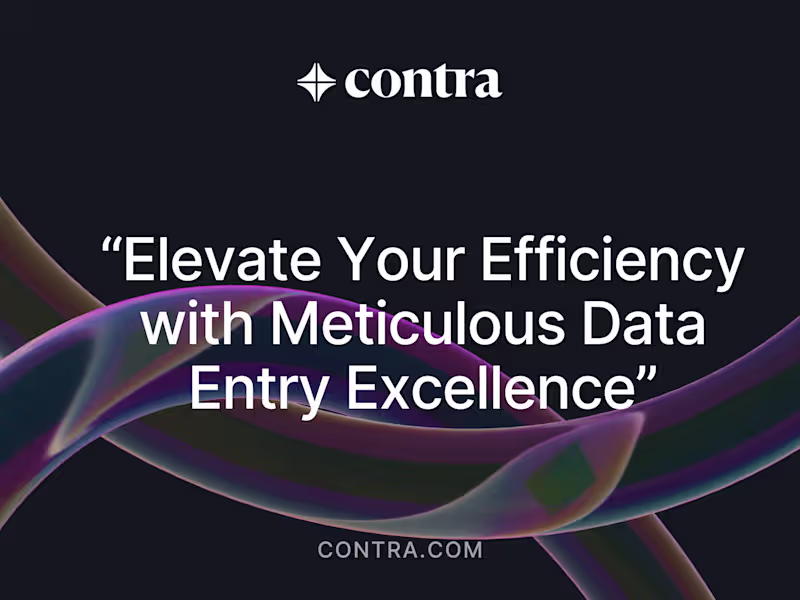 Cover image for Elevate Your Efficiency with Meticulous Data Entry Excellence