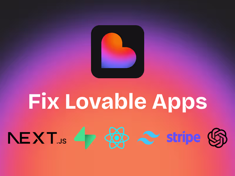 Cover image for Expert Help to Build, Debug, and Improve Lovable AI Web Apps