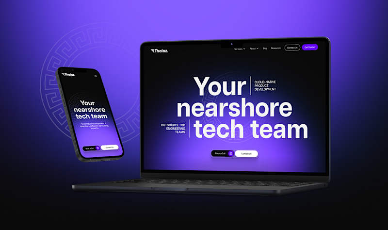 Cover image for Thaloz Marketing Website built in Webflow