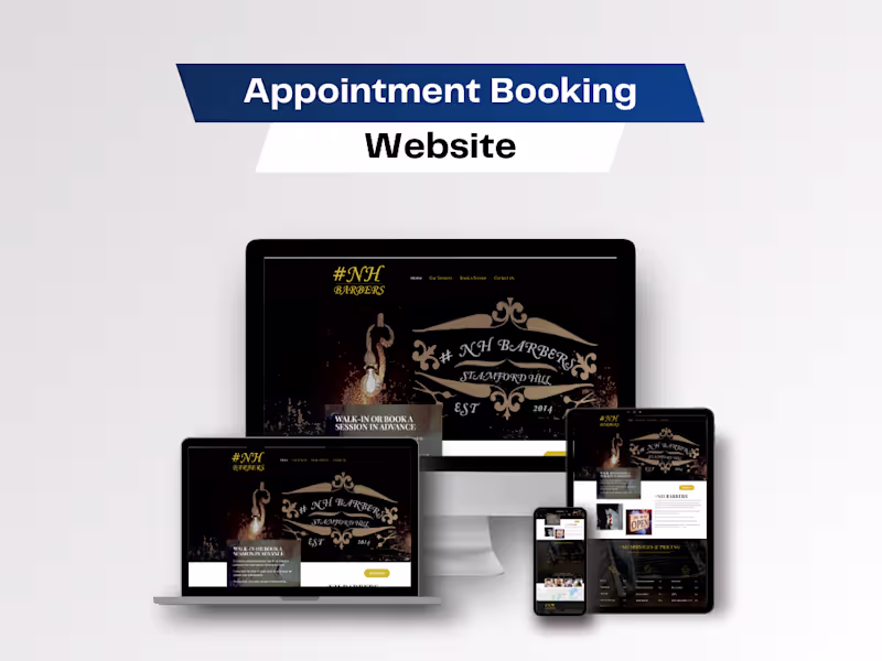 Cover image for Appointment Booking Website Development for NHBarber Barber Shop