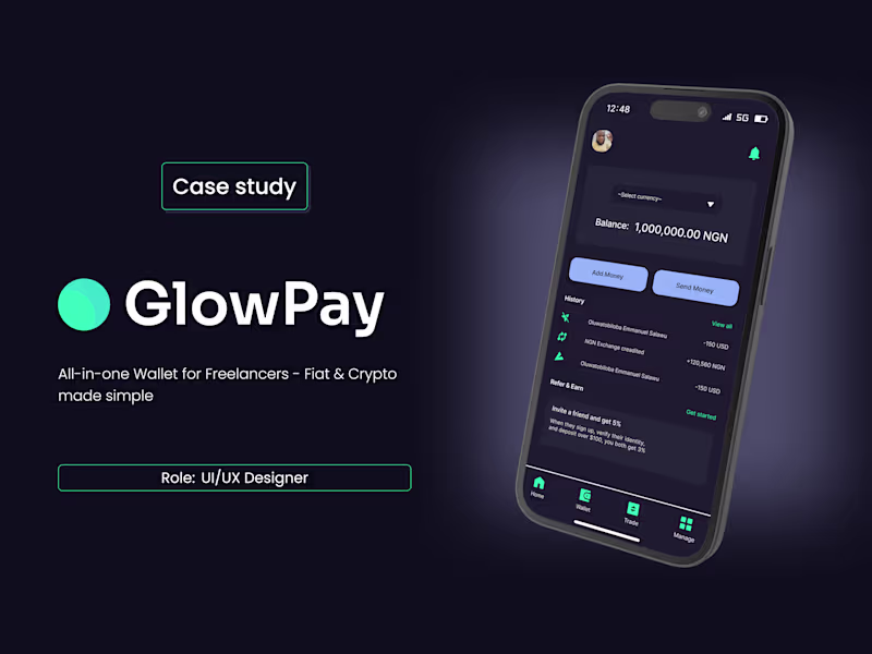 Cover image for GlowPay - Global Crypto + Fiat Payment App