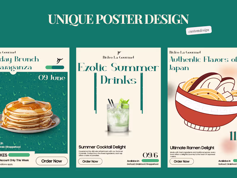 Cover image for Unique and Creative Poster & Flyer Design Services