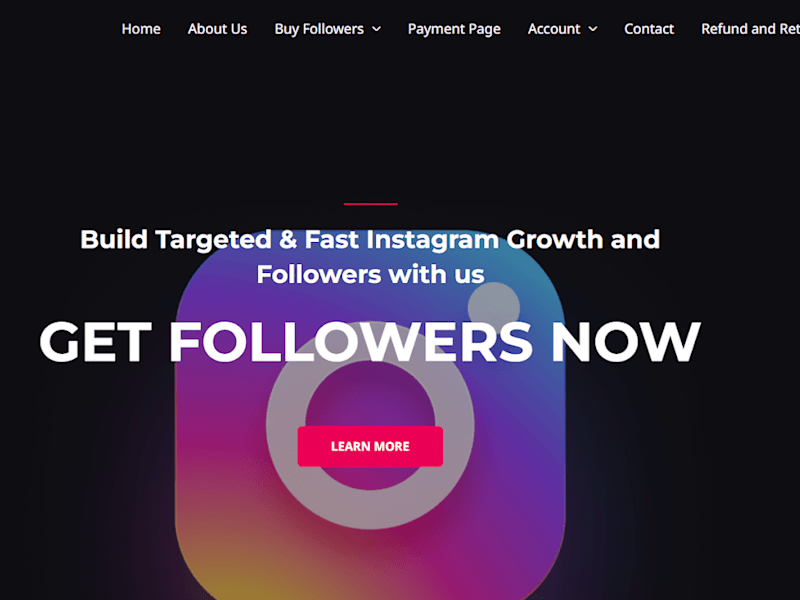 Cover image for Instagram website for client.