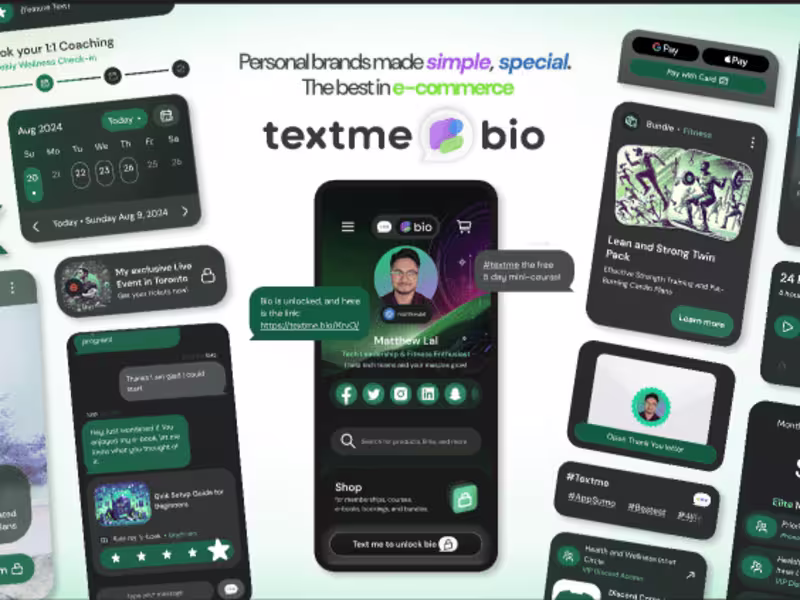 Cover image for Digital Experience Platform for textme.bio
