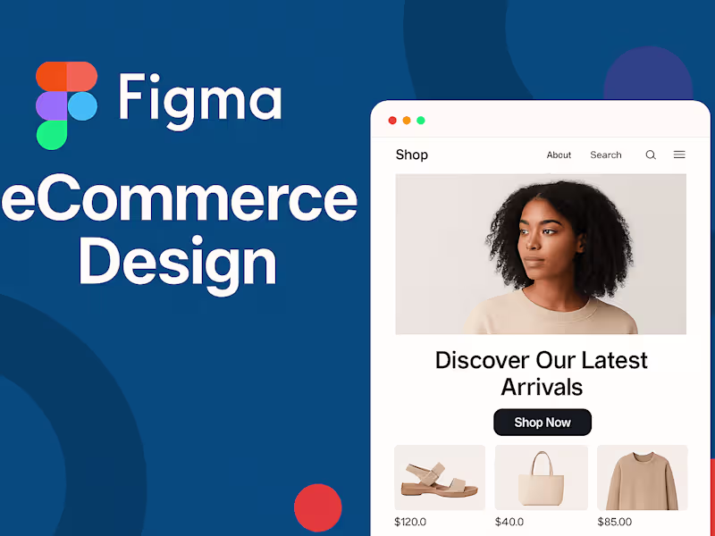 Cover image for I Will Do Figma E-commerces Website Design Within 24 hours