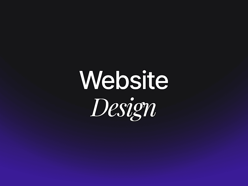 Cover image for Website Design