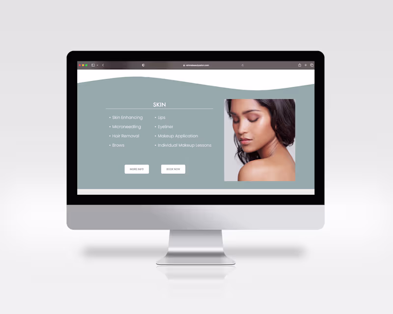 Cover image for Rahma Beauty Web Design