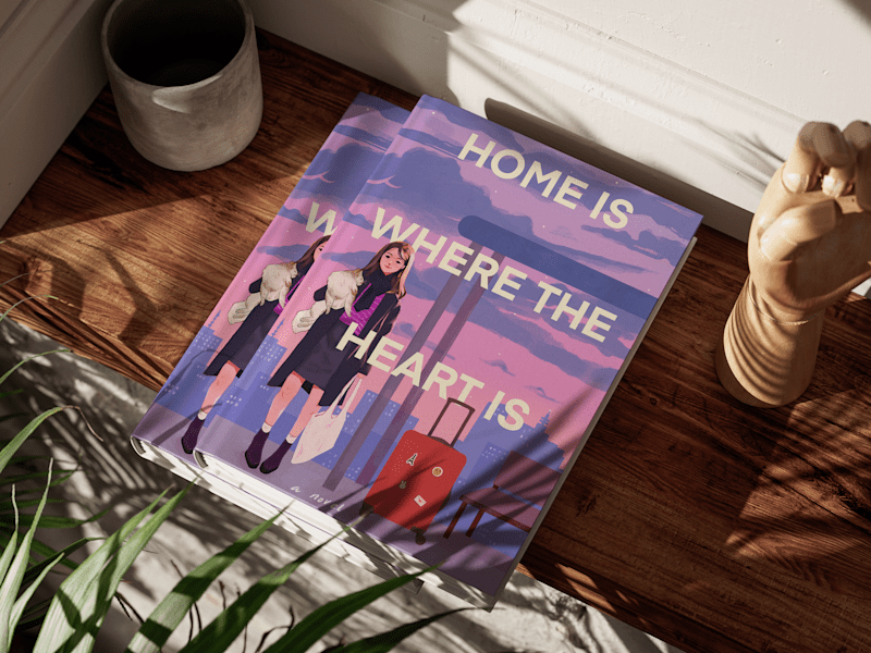 Cover image for Home Is Where The Heart Is - Book Cover Illustration