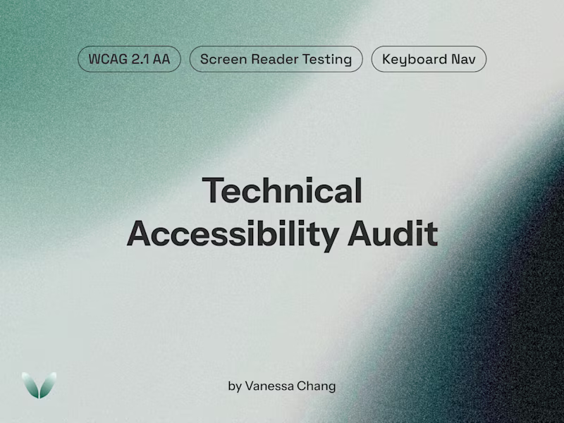 Cover image for Technical Accessibility Audit