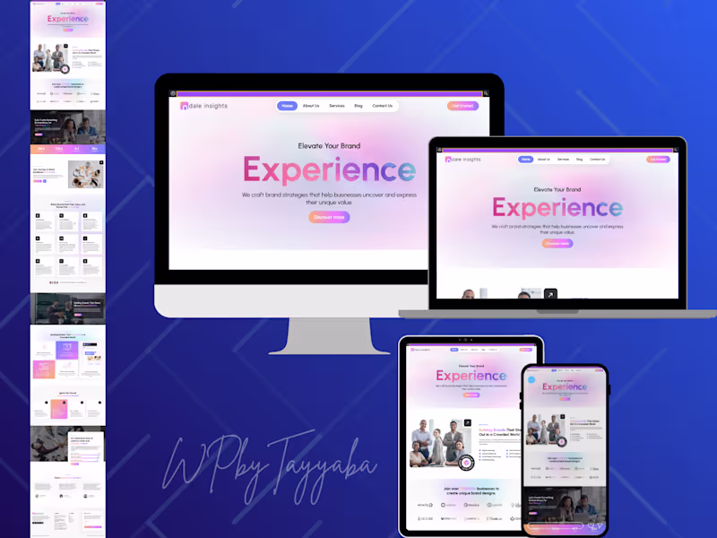 Cover image for Business Website for Dale Insights – Strategic Marketing Agency