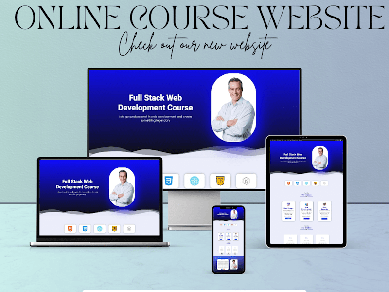 Cover image for Online Course Website Design