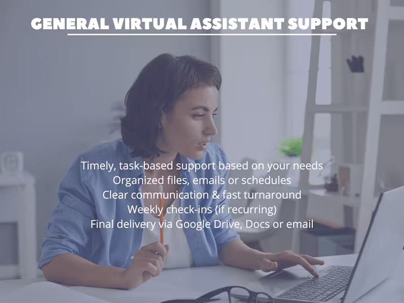 Cover image for General Virtual Assistant Support