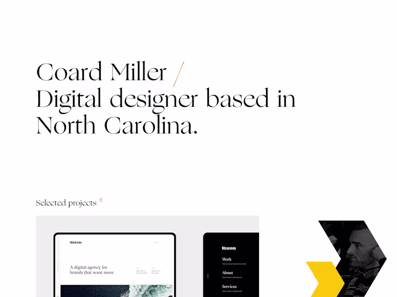 Cover image for Coard Miller | Interactive Designer