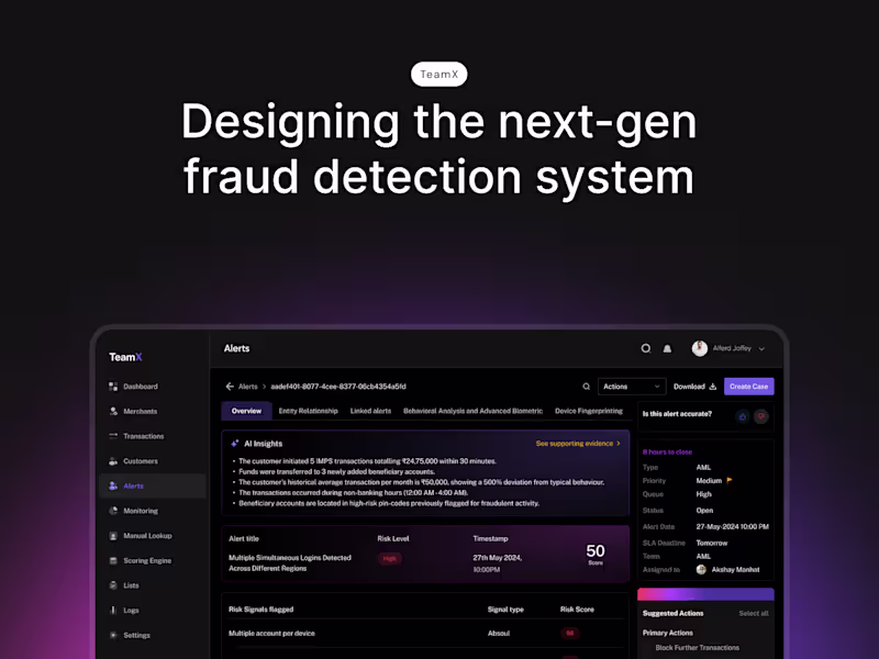 Cover image for SaaS Design - Designing the next-gen fraud detection system