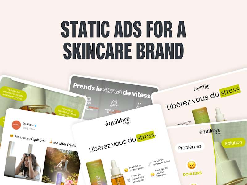 Cover image for Paid Media Static Ads for Skincare Brand