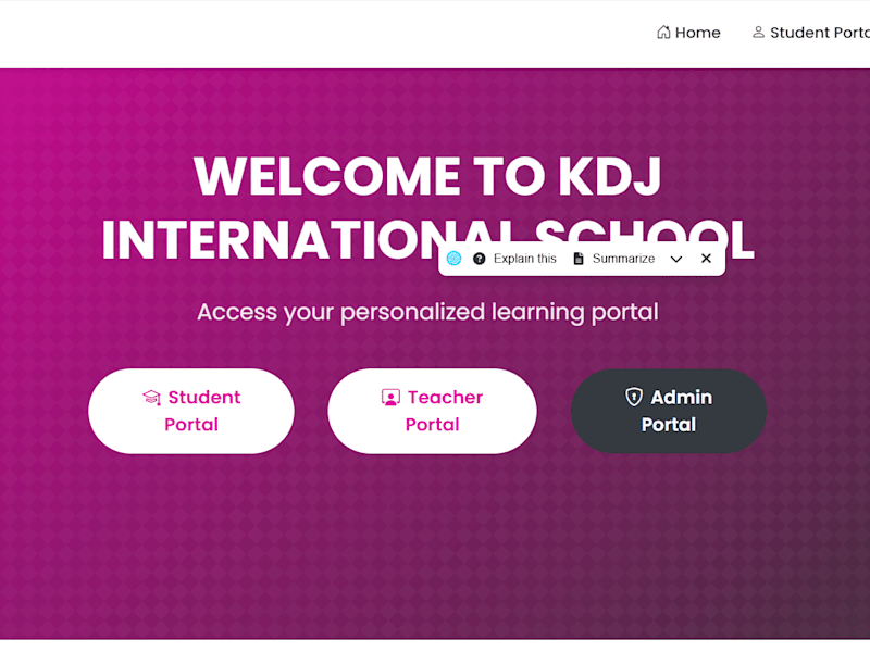 Cover image for Modern School Management System