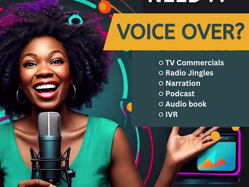 Cover image for  Bring Words to Life with Professional Voiceovers!