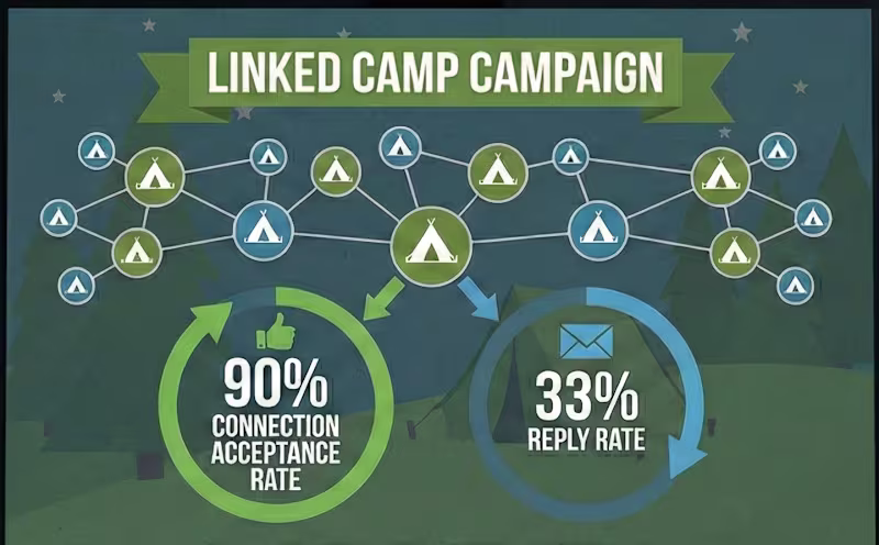Cover image for LinkedIn Outreach Campaign – Proven Results This image repre...