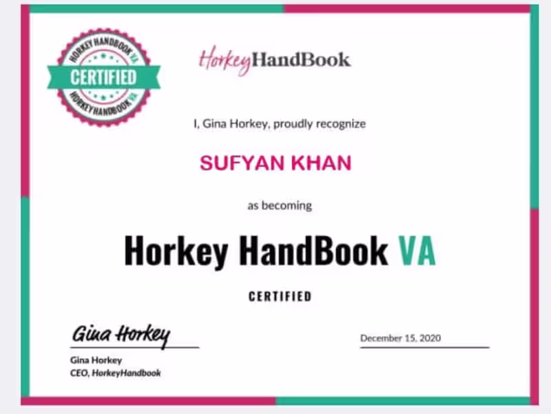 Cover image for CERTIFIED VIRTUAL ASSISTANT