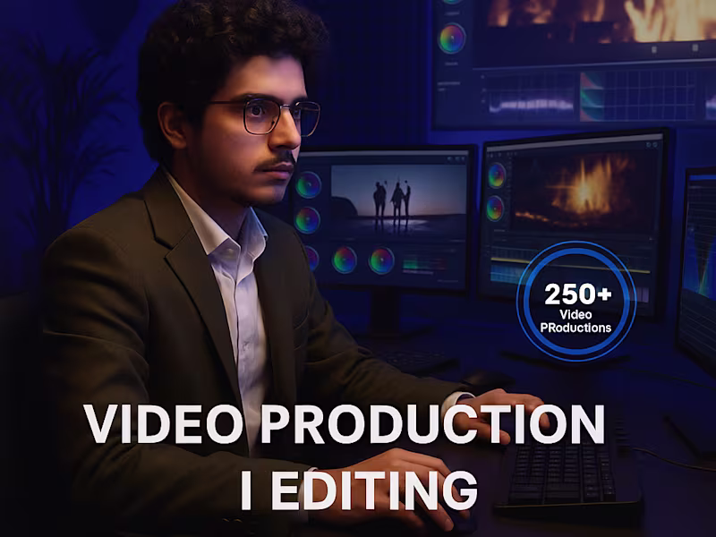 Cover image for You will get youtube shorts, long professional video editing