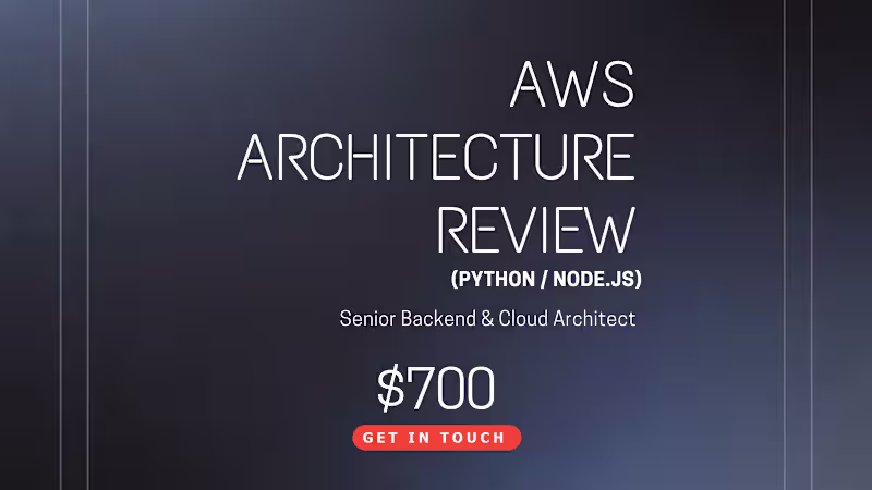 Cover image for Backend Architecture & API Design (Python / Node.js)