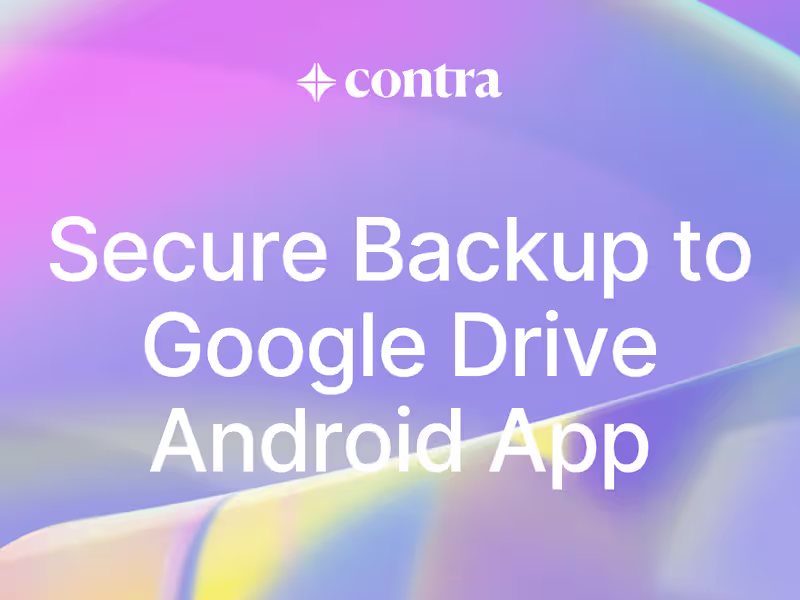 Cover image for Secure Backup to Google Drive Android App