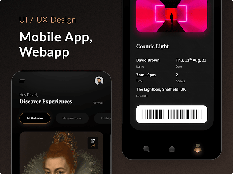 Cover image for Mobile App, Webapp - UI/UX Design