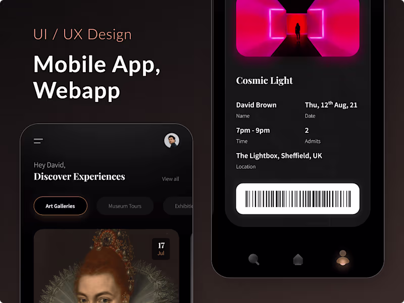 Cover image for Mobile App, Webapp - UI/UX Design
