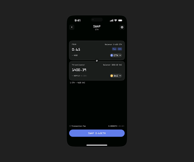 Cover image for Token Swap UI