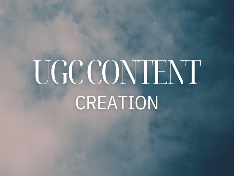 Cover image for UGC Content Creation