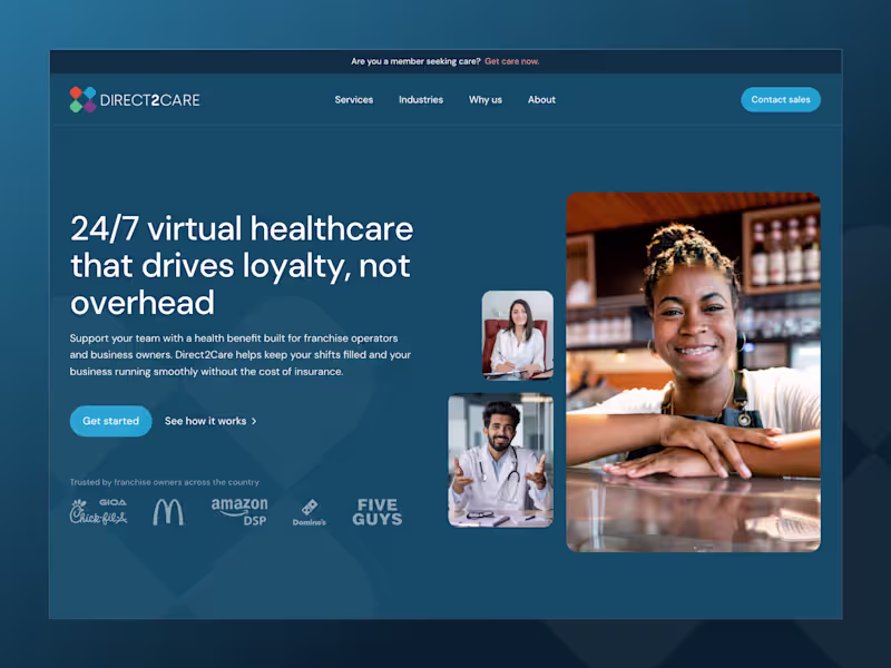 Cover image for Direct2Care Web Design & Development