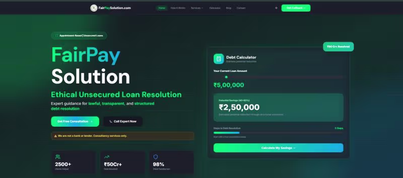 Cover image for Web and Mobile Development for Fair Pay Solution