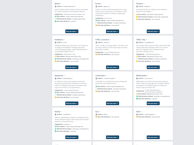 Cover image for Easy search for Drupal modules