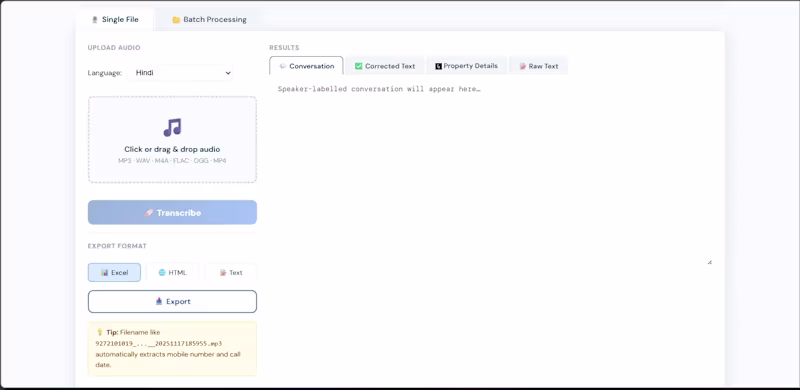 Cover image for Offline AI Audio Transcriber –