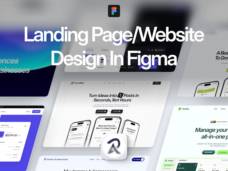 Cover image for Landing Page Design in Figma | UX/UI Design