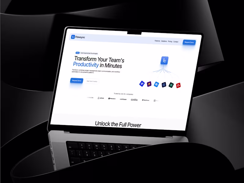 Cover image for Flowsync AI Website Design