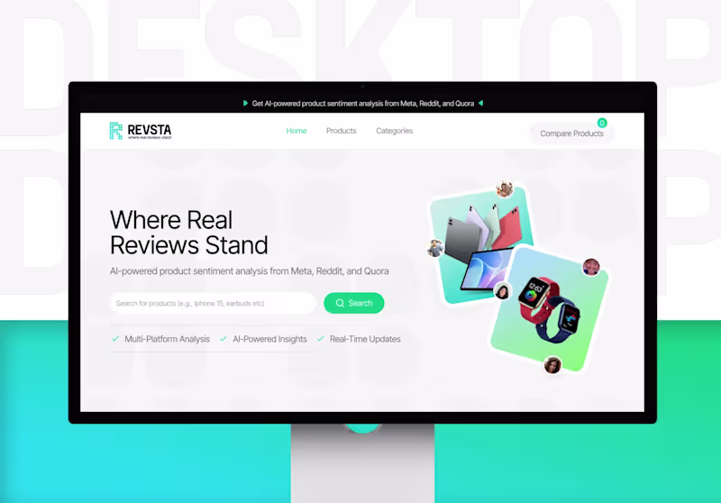 Cover image for AI-Driven Product Review Platform UX/UI
